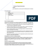 Company Property Form