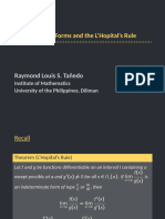 3.6. Indeterminate Forms and L - Hôpital - S Rule PDF