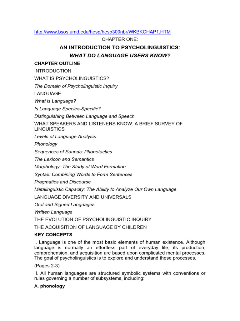 Infinite Creativity in Language Use | PDF | Aphasia | Word