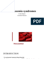 Thalassemia Syndromes