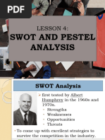 OM Lesson 4 PESTEL and SWOT Analysis