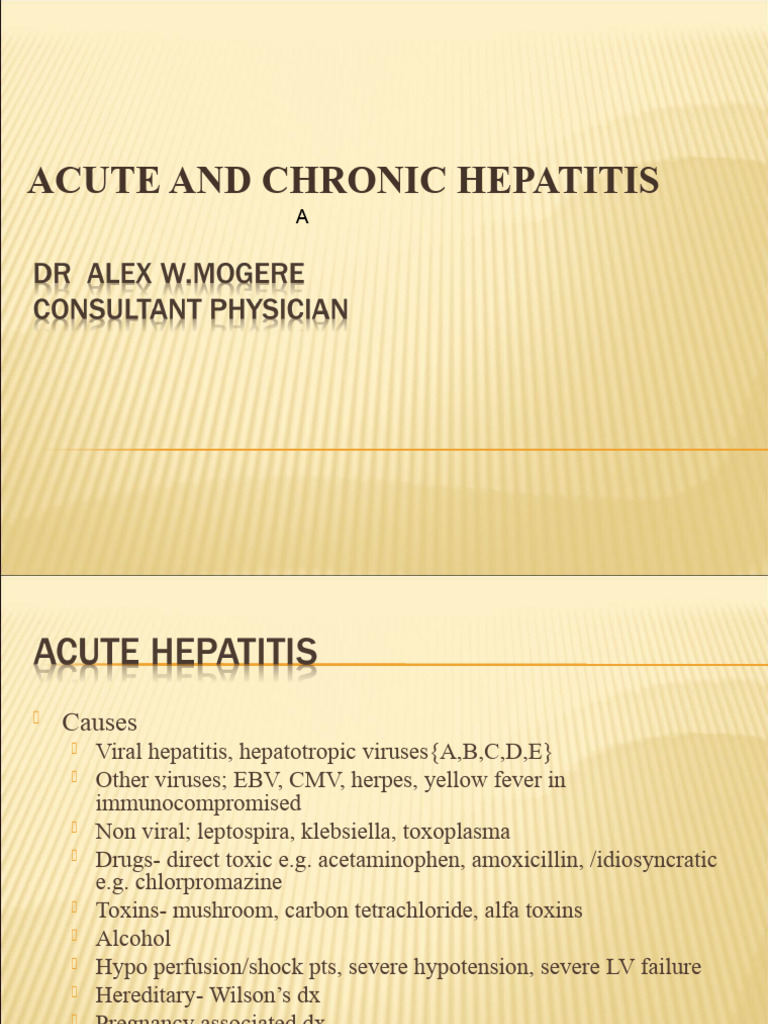 Causes of Acute Viral Hepatitis | PDF | Hepatitis C | Hepatitis B