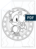 Sonic Pointing Finder With Stars To Color