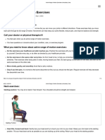 Active Range of Motion Exercises (Ambulatory Care)