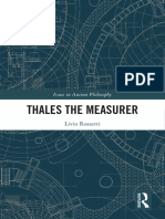 Livio Rossetti - Thales the Measurer (Issues in Ancient Philosophy)-Routledge (2022)