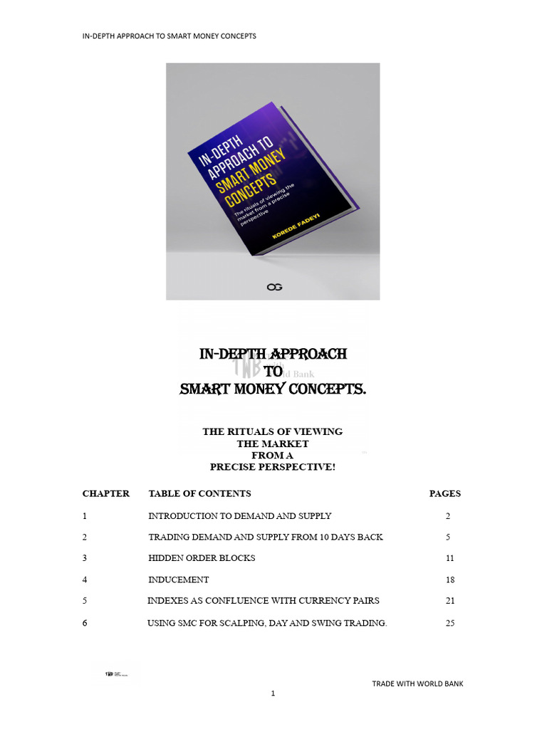 Smart Money Concepts Explained | PDF | Supply And Demand | Demand
