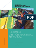 CASO 6. Resumen de Gestión Ambiental Bolivia