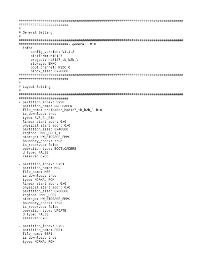 MT8127 Android Scatter File Guide | PDF | Computer Data Storage ...