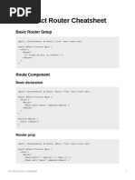 The React Router Cheatsheet