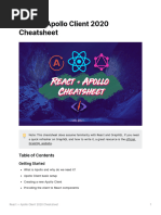 The React Apollo Cheatsheet