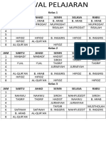 Jadwal Pelajaran