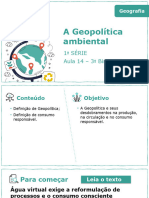 A Geopolítica Ambiental: 1 Série Aula 14 - 3º Bimestre