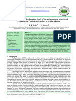 Electrochemical and Adsorption Study of