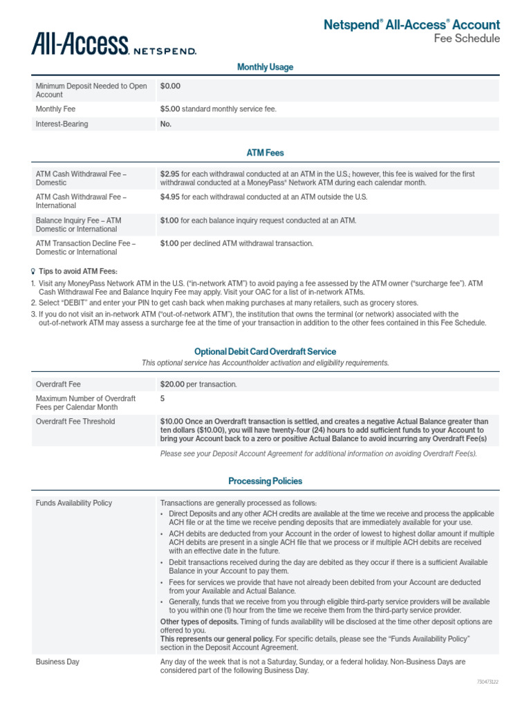 Netspend All Access