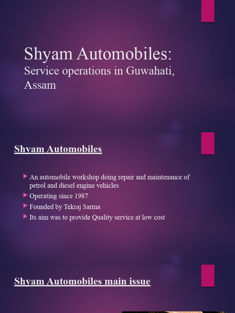 Case Study Shayan Automobiles | PDF | Car | Supply Chain