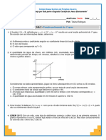 1Â Sã©rie - 3Âºtrim-Ficha 2 - FunÃ Ã o Polinomial Do 1âºgrau - 2023