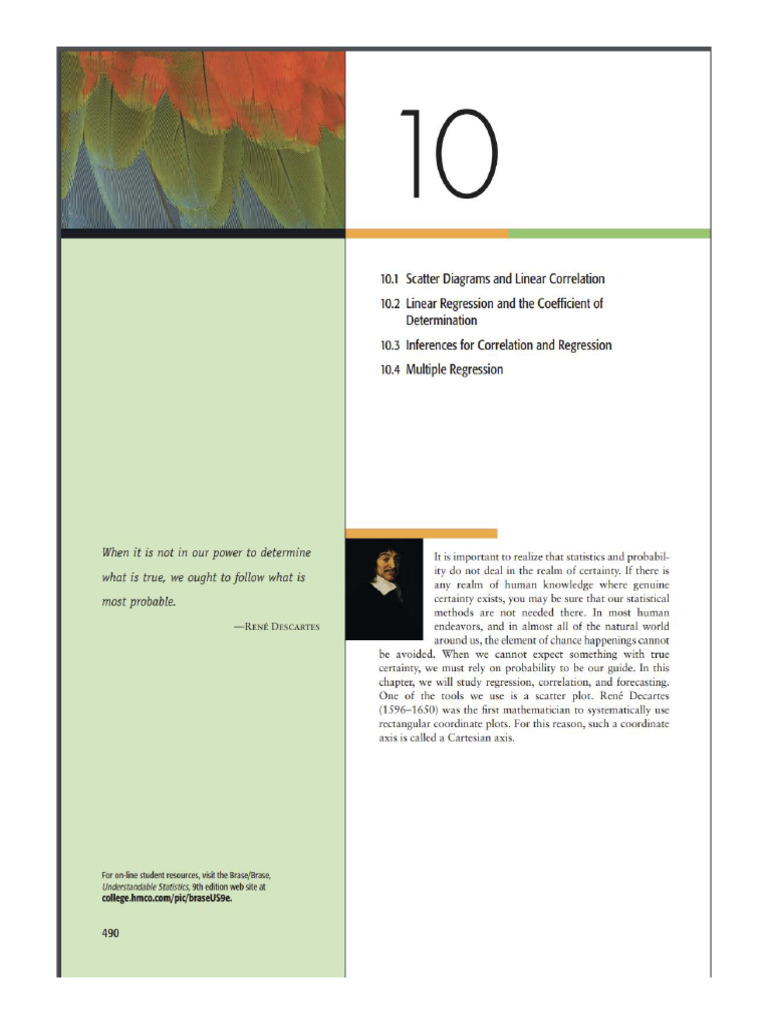 Correlation And Regression 1 Pdf