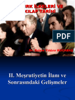 4 Hafta II. Meşrutiyet Ve Sonrası Gelişmeler