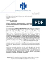 Carta Solicitud Zona Franca Exoneración Equipos