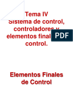 TEMA IV Dinámica y Control