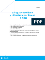 Lengua Castellana y Literatura Por Tareas 1 ESO Aragón