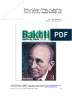 Bakhtin and Theatre Dialogues With Stanislavski Meyerhold e Grotowski Dick Maccaw