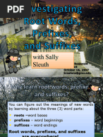 Root Words, Prefixes, and Suffixes