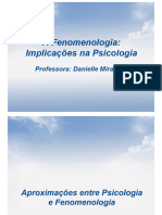 05 - A Fenomenologia - Implicações Na Psicologia