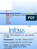 Infosys and TCS: Click To Edit Master Subtitle Style
