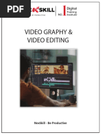 Video Graphy & Video Editing COURSE OUTLINE