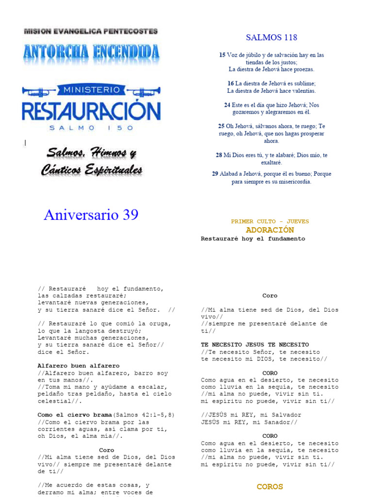 Alabanzas Coros Descargar Gratis Pdf Cristo Título Jesús