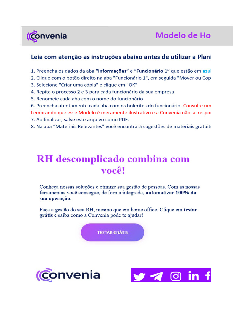 Holerite I | PDF | Gestão de recursos humanos | Relações de trabalho