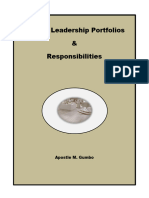 Church Leadership Potifolios & Responsibilities