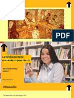 Semana 5 VC La Familia Romana Elementos y Parentesco PDF