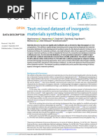 Text-Mined Dataset of Inorganic Materials Synthesis Recipes: Data Descriptor