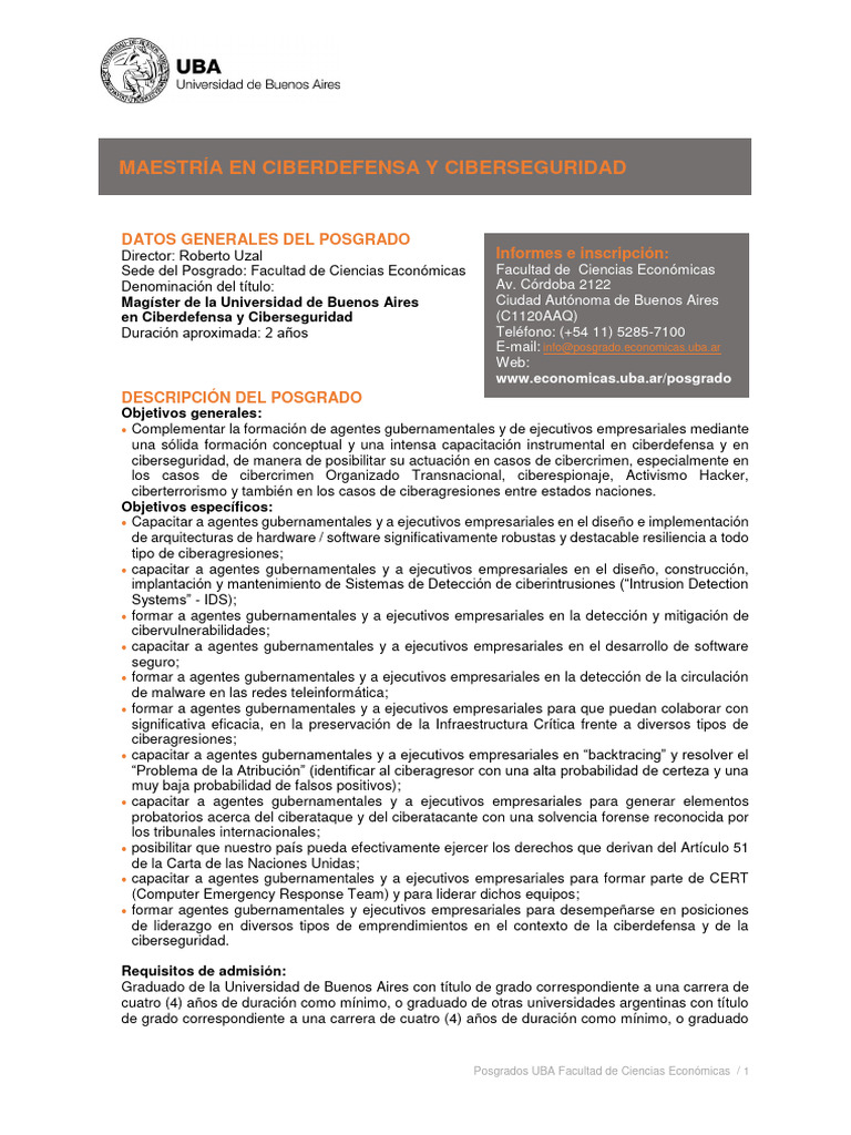 Mae Ciberdefensa Ciberseguridad Pdf Licenciatura La Seguridad