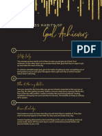 10 Success Habits of Goal Achievers