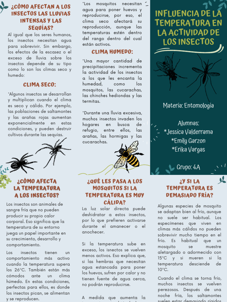 Efectos del Clima en Insectos | PDF | Insectos | Clima