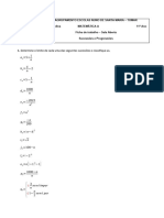 Ficha de Trabalho - Sucessões e Progressões - Sala Aberta