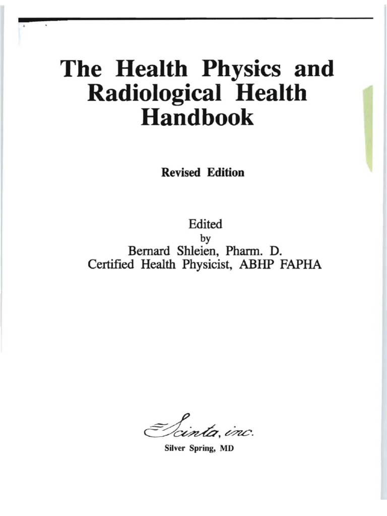 The Health Physics and Radiological Health Handbook | PDF