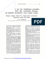 Considérations Sur Les D'établissement Des de Grande Puissance Tendances Actuelles Conduites Forcées Sous Haute Chute