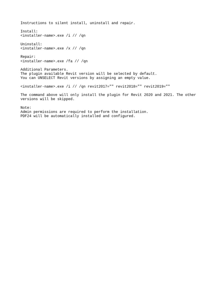 Silent Installation PDF