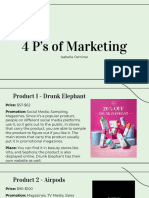 4 Ps of Marketing - Isabella Osminer