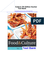 Food and Culture 7th Edition Sucher Test Bank