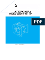 Motopompaa Honda Apa Murdara WT 40 xk2 Instructiuni de Utilizare