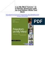 Freedom On My Mind Volume 1 A History of African Americans With Documents 2nd Edition White Test Bank