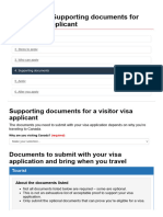 Visitor Visa - Supporting Documents For Visitor Visa Applicant - Canada - Ca