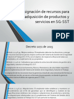 Asignación de Recursos para Adqusición de Productos