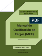 Manual de Clasificador de Cargos MCC 2023 Calango Final