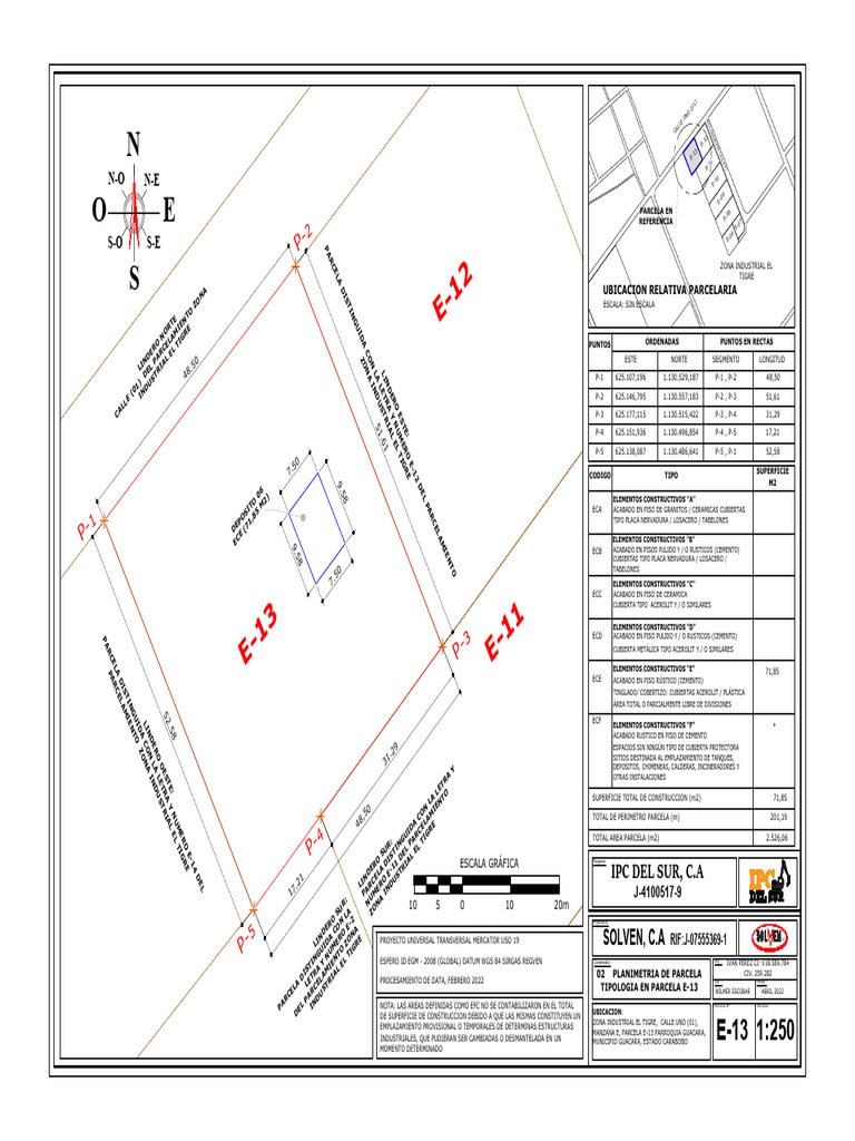 Solven Parcela E-13 Construcciones | PDF